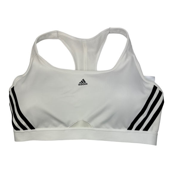 Adidas Performance Padded Sports Bra White Size XL - Picture 3 of 9